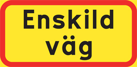 Skylt - Enskild väg - TC-T71-400X200